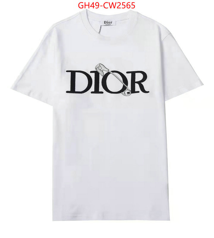 Clothing-Dior,replica 2023 perfect luxury , ID: CW2565,$: 49USD