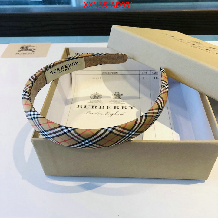 Hair band-Burberry,from china 2023 , ID: AD931,$: 35USD