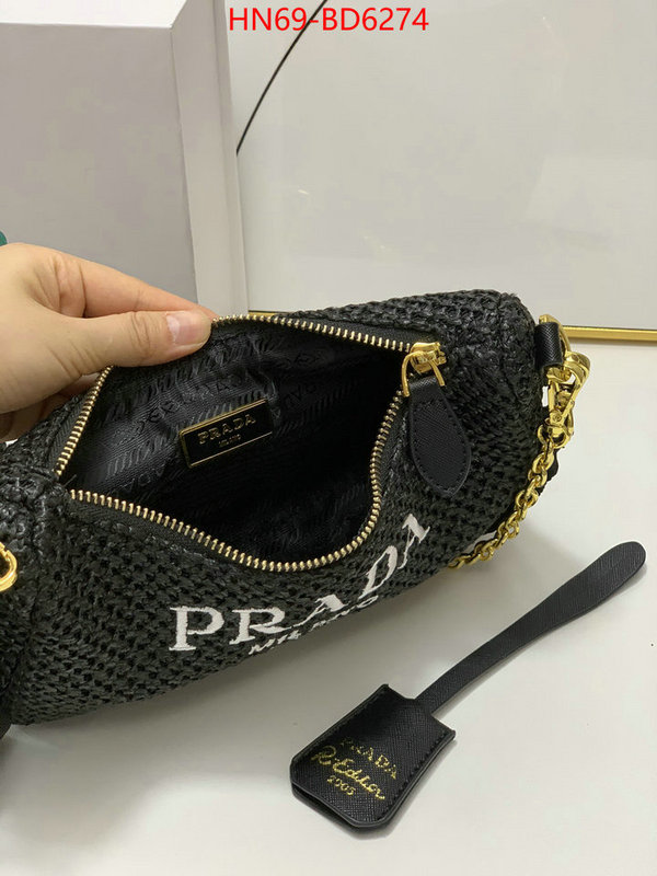 Prada Bags(4A)-Re-Edition 2005,best replica 1:1 ,ID: BD6274,$: 69USD