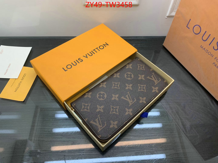 LV Bags(4A)-Wallet,wholesale 2023 replica ,ID: TW3458,$: 49USD