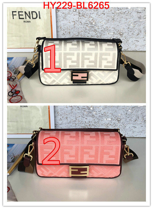 Fendi Bags(TOP)-Baguette,replica 2023 perfect luxury ,ID: BL6265,$: 229USD