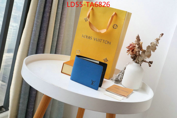 LV Bags(TOP)-Wallet,ID: TA6826,$: 55USD