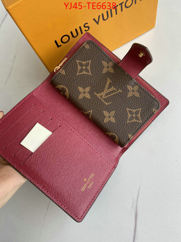 LV Bags(4A)-Wallet,best knockoff ID: TE6638,$: 45USD