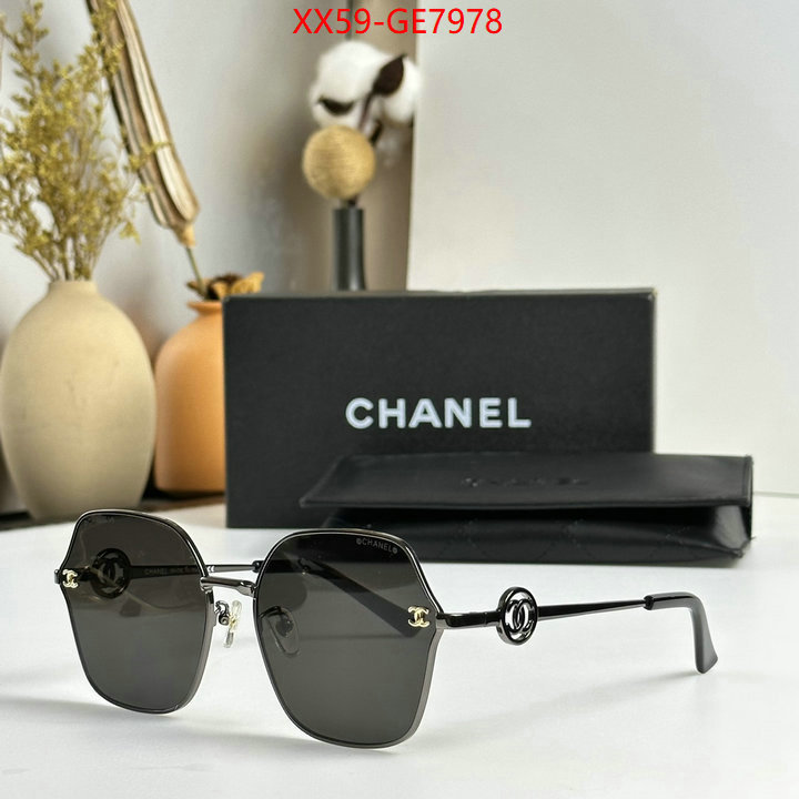 Glasses-Chanel,where to buy fakes ID: GE7978,$: 59USD