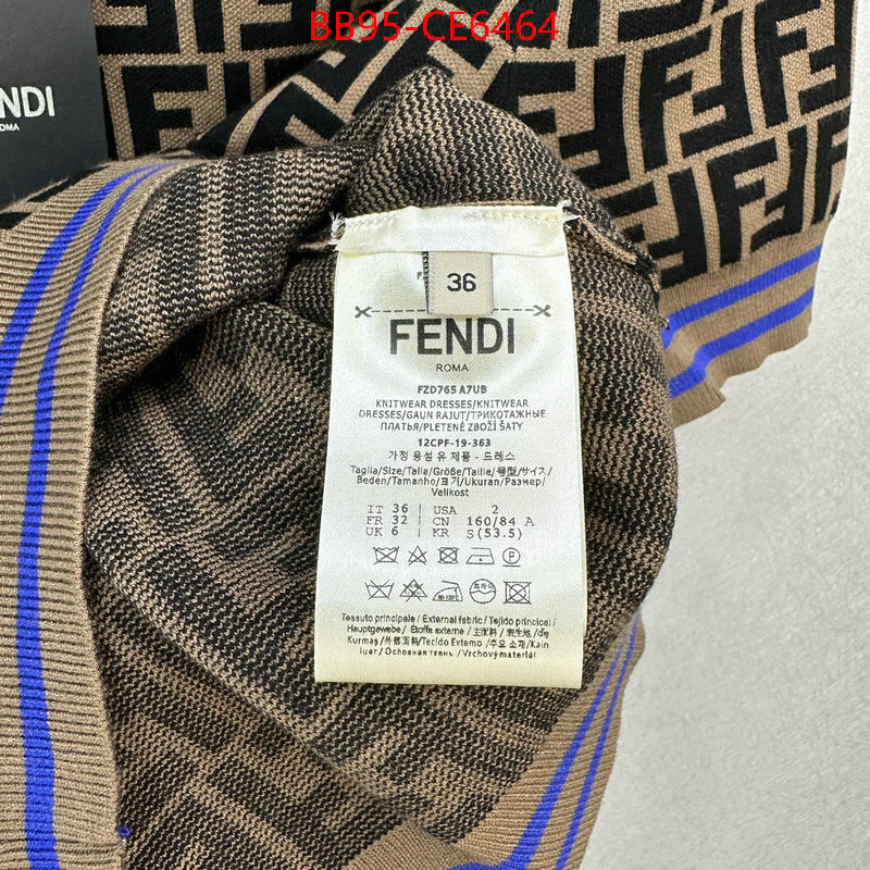 Clothing-Fendi,7 star quality designer replica ID: CE6464,$: 95USD