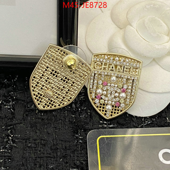 Jewelry-Chanel,replica 2023 perfect luxury ID: JE8728,$: 45USD