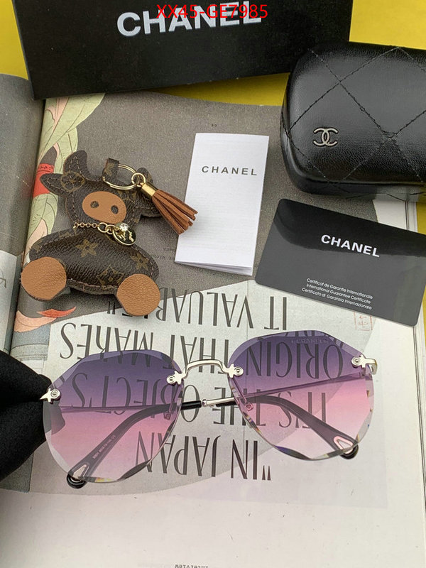 Glasses-Chanel,high quality happy copy ID: GE7985,$: 45USD