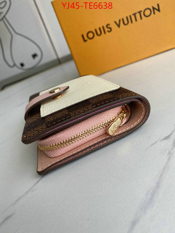 LV Bags(4A)-Wallet,best knockoff ID: TE6638,$: 45USD