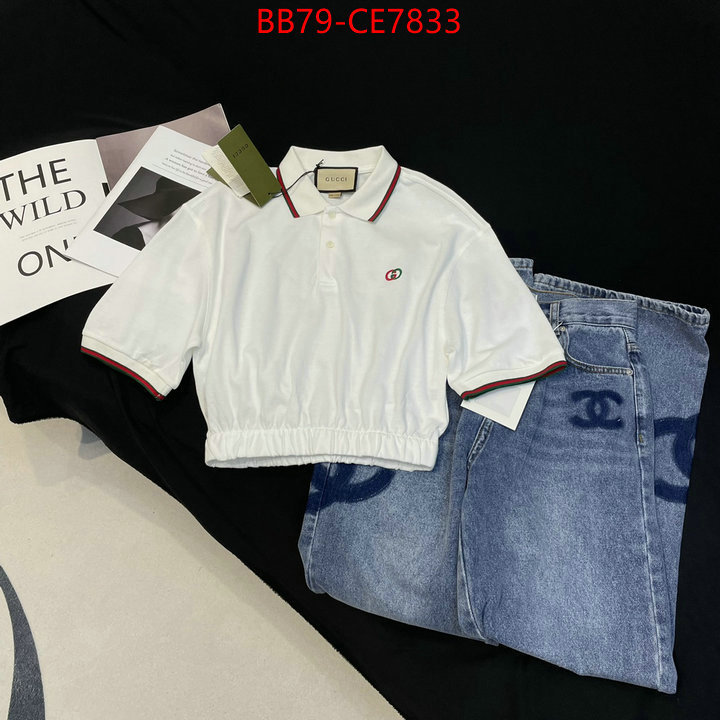 Clothing-Gucci,what is top quality replica ID: CE7833,$: 79USD