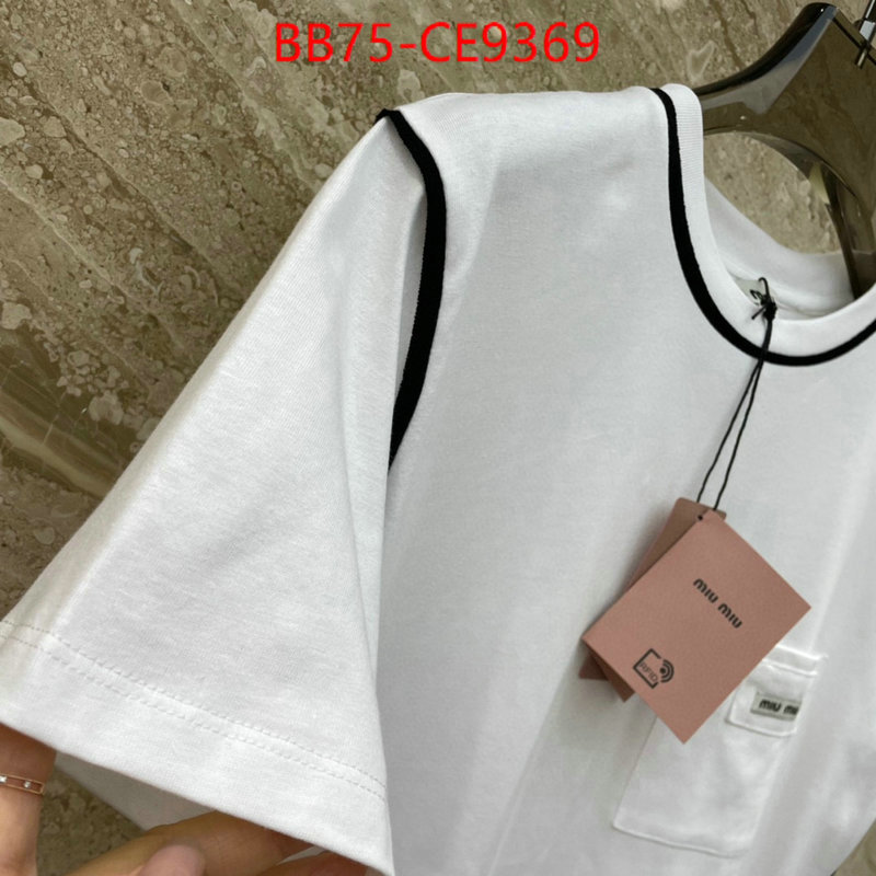 Clothing-MIU MIU,top designer replica ID: CE9369,$: 75USD