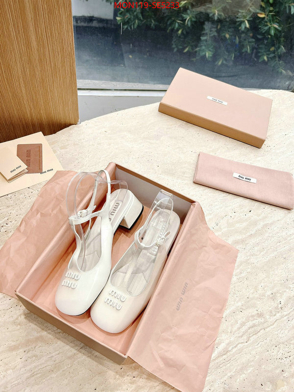 Women Shoes-Miu Miu,luxury cheap ID: SE5233,$: 119USD