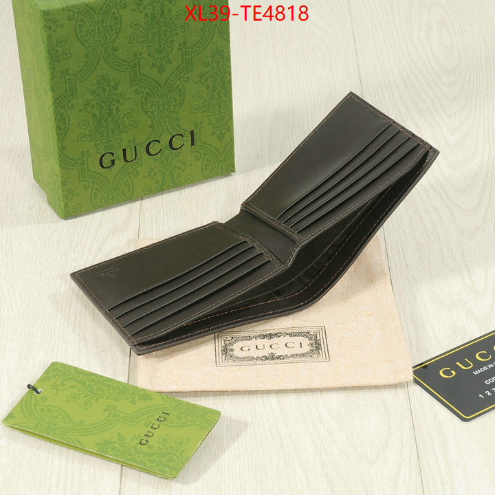 Gucci Bags(4A)-Wallet-,high quality replica designer ID: TE4818,$: 39USD