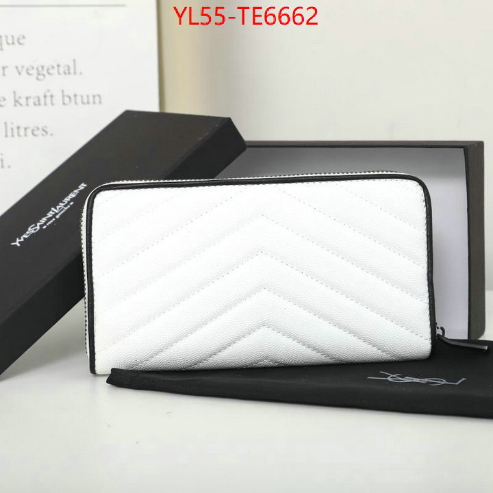 YSL Bag(4A)-Wallet-,mirror copy luxury ID: TE6662,$: 55USD