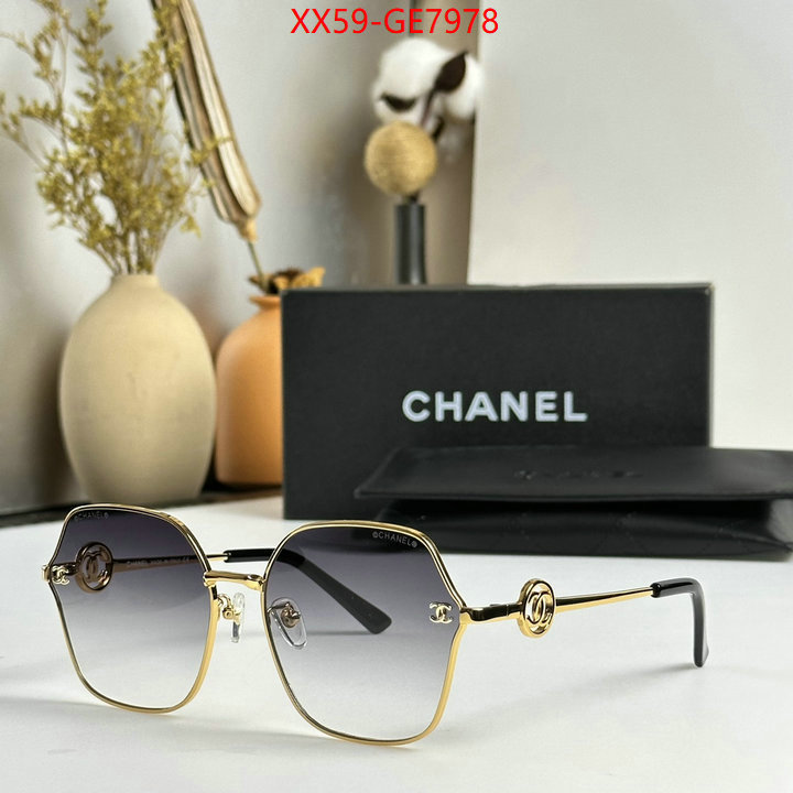 Glasses-Chanel,where to buy fakes ID: GE7978,$: 59USD