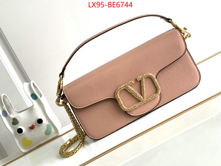 Valentino Bags(4A)-LOC-V Logo ,best luxury replica ID: BE6744,$: 95USD