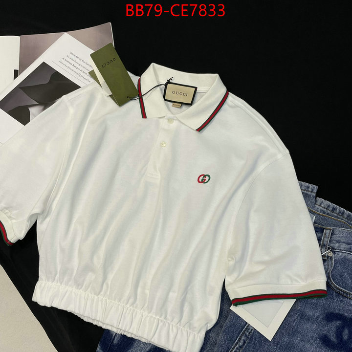 Clothing-Gucci,what is top quality replica ID: CE7833,$: 79USD