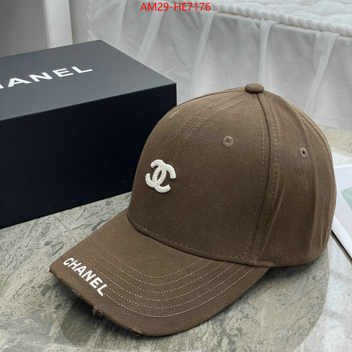 Cap (Hat)-Chanel,mirror copy luxury ID: HE7176,$: 29USD