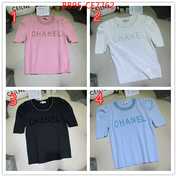 Clothing-Chanel,hot sale ID: CE7762,$: 95USD