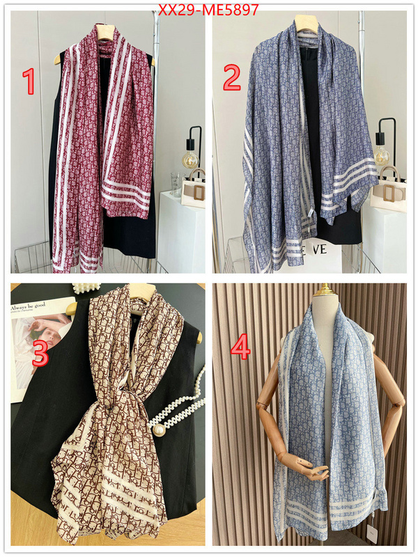 Scarf-Dior,luxury fake ID: ME5897,$: 29USD