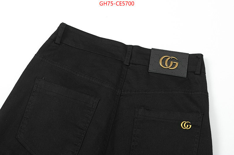 Clothing-Gucci,replica designer ID: CE5700,$: 75USD