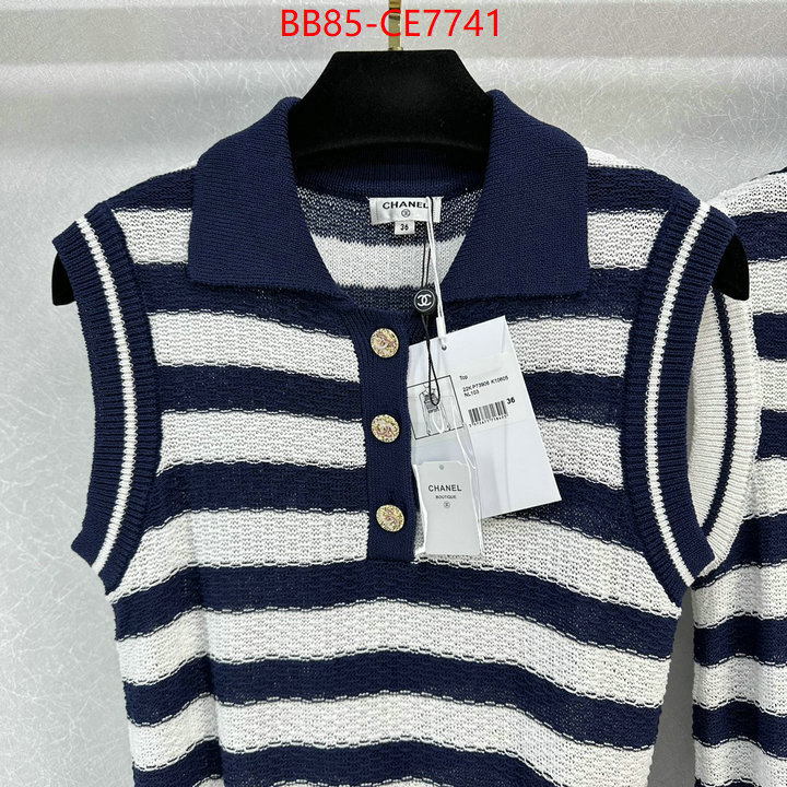 Clothing-Chanel,knockoff highest quality ID: CE7741,$: 85USD