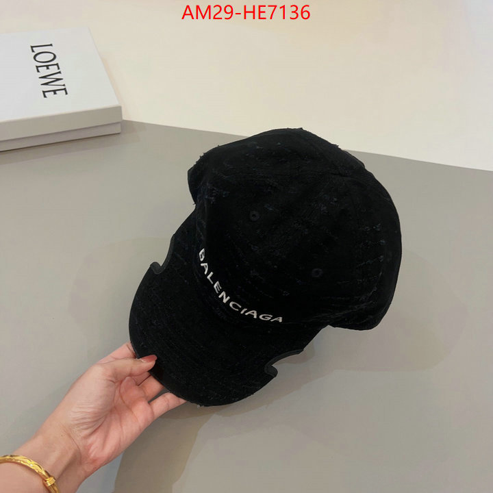 Cap (Hat)-Balenciaga,what are the best replica ID: HE7136,$: 29USD