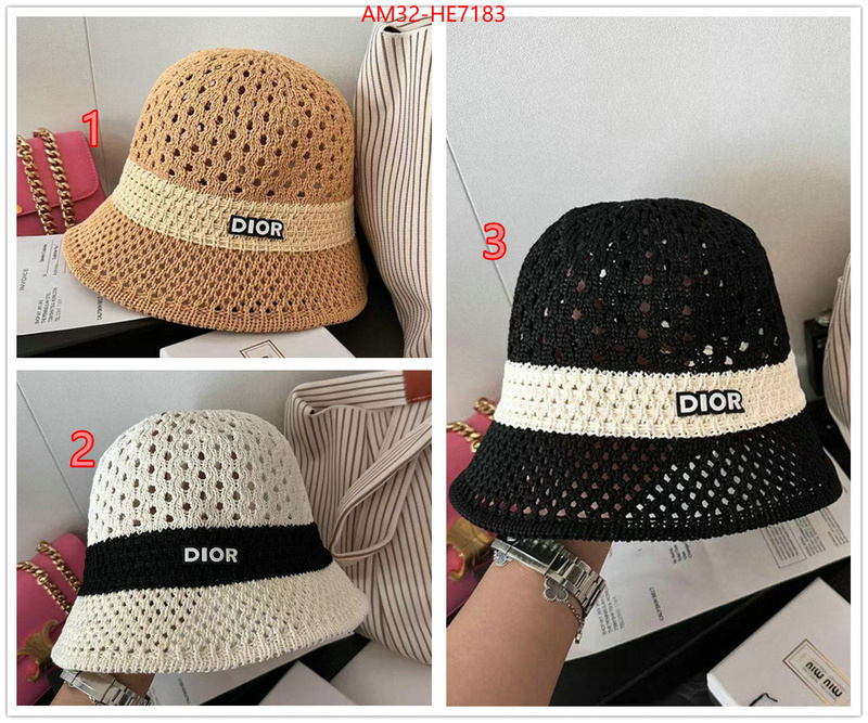 Cap (Hat)-Dior,first copy ID: HE7183,$: 32USD