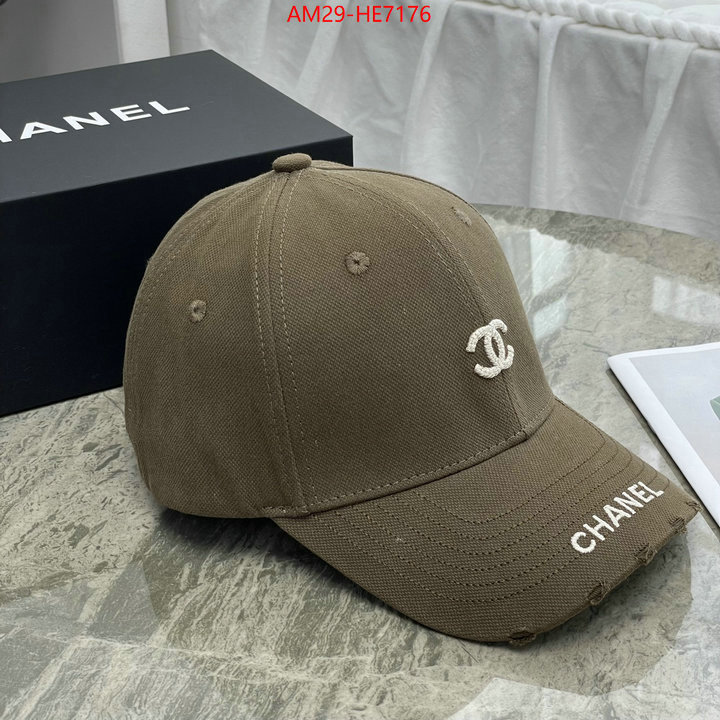 Cap (Hat)-Chanel,mirror copy luxury ID: HE7176,$: 29USD