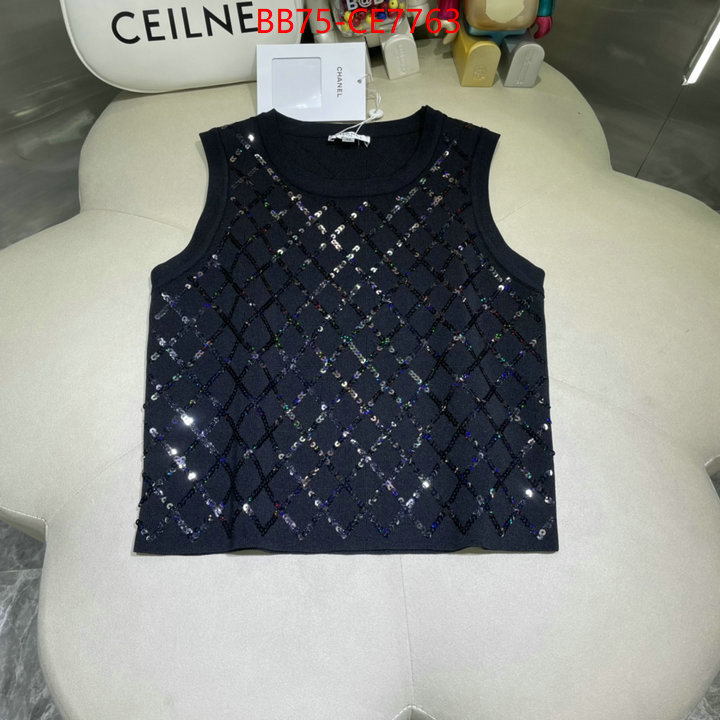 Clothing-Chanel,replicas buy special ID: CE7763,$: 75USD