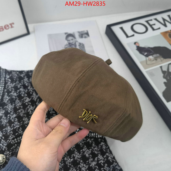 Cap (Hat)-Dior,top quality fake ID: HW2835,$: 29USD