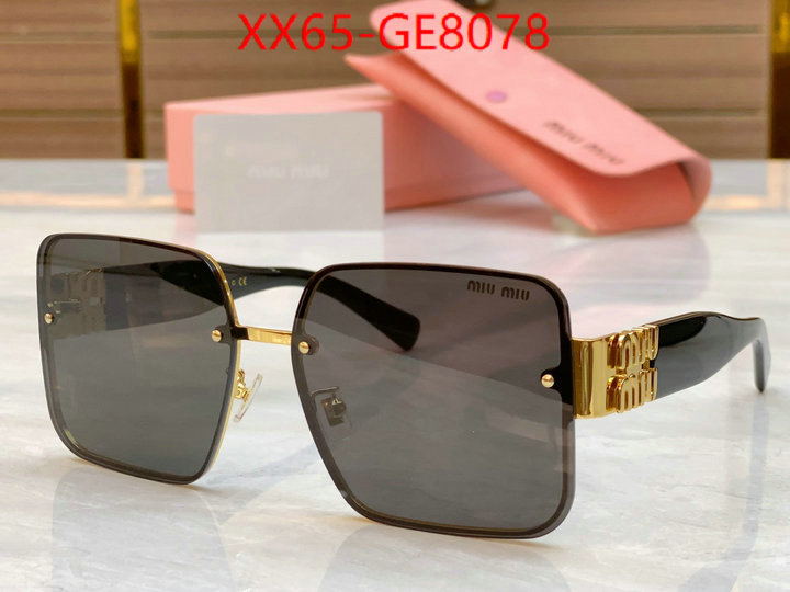 Glasses-Miu Miu,only sell high-quality ID: GE8078,$: 65USD