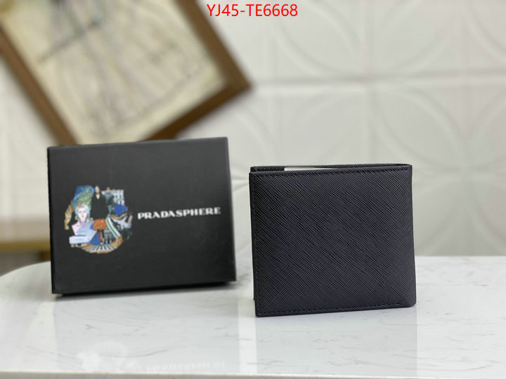 Prada Bags(4A)-Wallet,where to find the best replicas ID: TE6668,$: 45USD