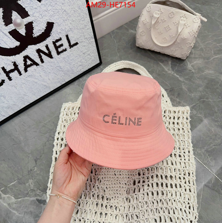 Cap (Hat)-Celine,how to find designer replica ID: HE7154,$: 29USD