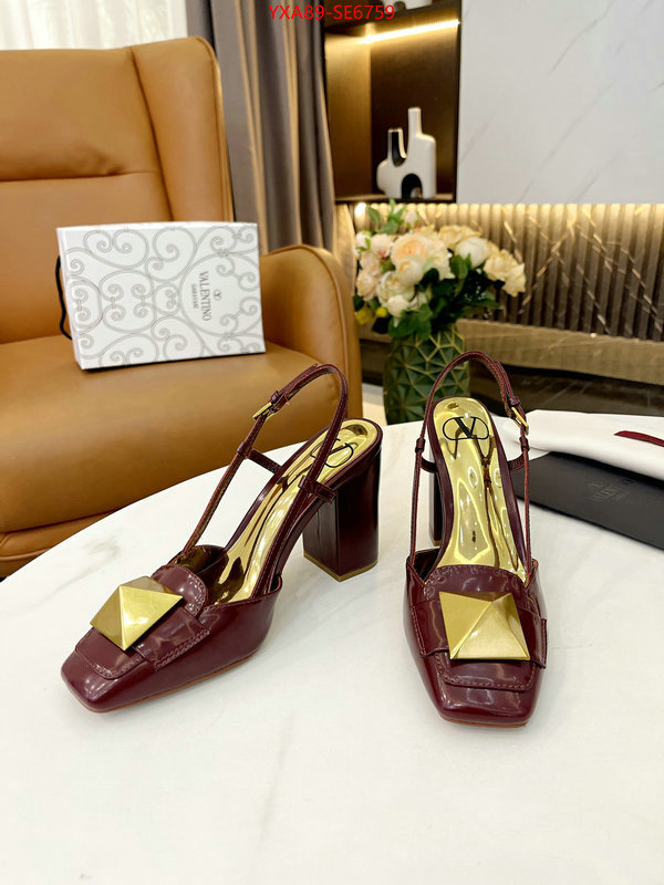 Women Shoes-Valentino,designer 1:1 replica ID: SE6759,$: 89USD