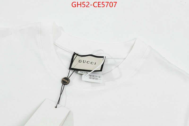 Clothing-Gucci,high quality 1:1 replica ID: CE5707,$: 52USD