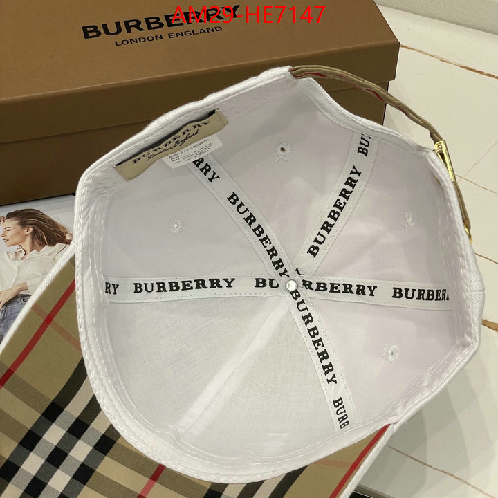 Cap (Hat)-Burberry,aaaaa ID: HE7147,$: 29USD