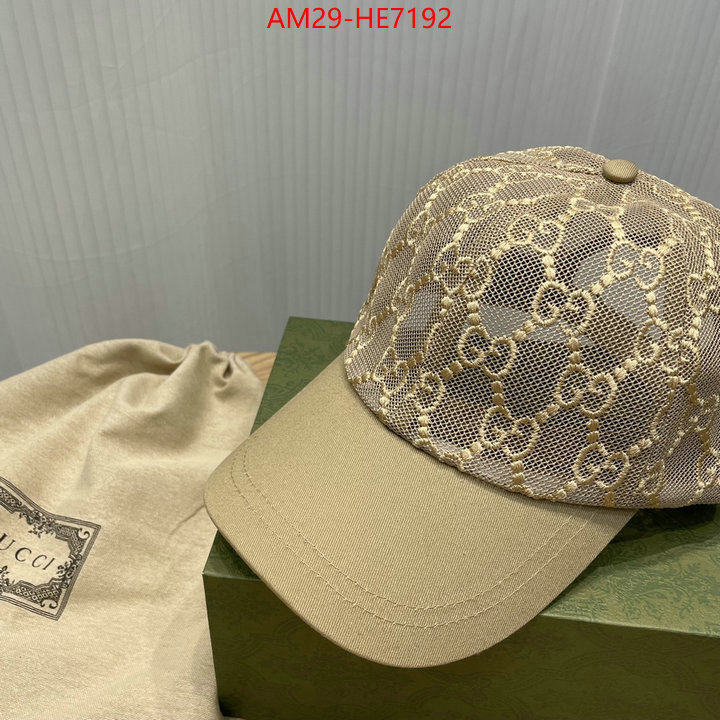 Cap (Hat)-Gucci,the best ID: HE7192,$: 29USD