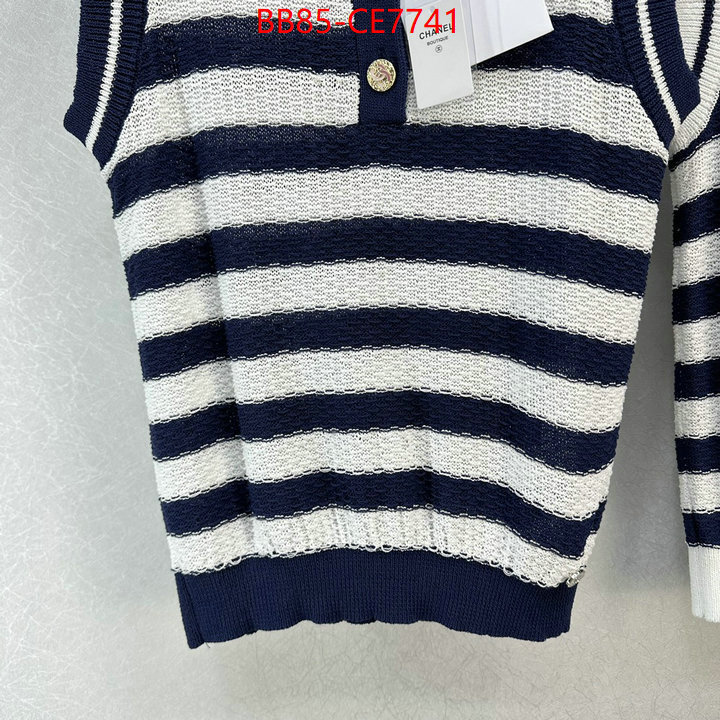 Clothing-Chanel,knockoff highest quality ID: CE7741,$: 85USD