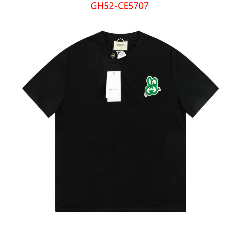 Clothing-Gucci,high quality 1:1 replica ID: CE5707,$: 52USD