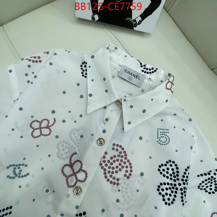 Clothing-Chanel,aaaaa replica ID: CE7759,$: 125USD