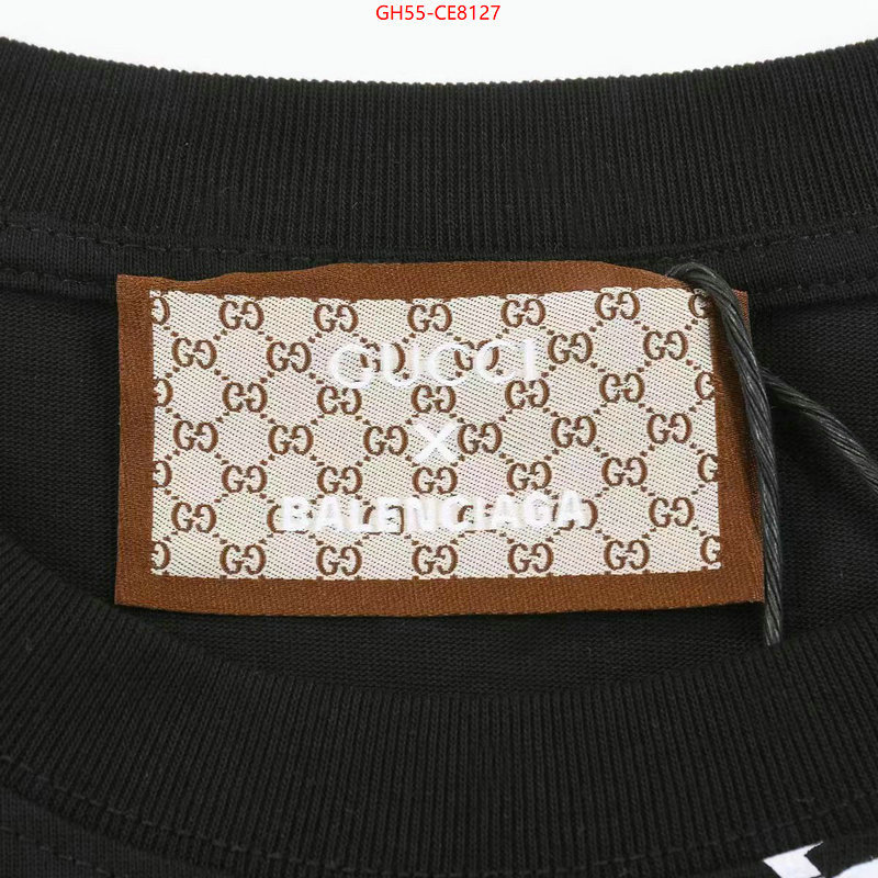 Clothing-Gucci,replica aaaaa designer ID: CE8127,$: 55USD