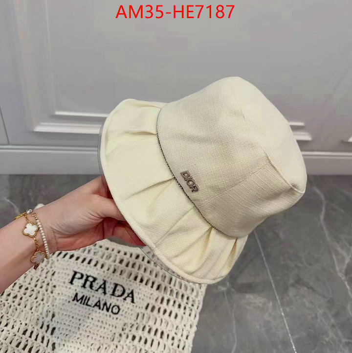 Cap (Hat)-Dior,top brands like ID: HE7187,$: 35USD