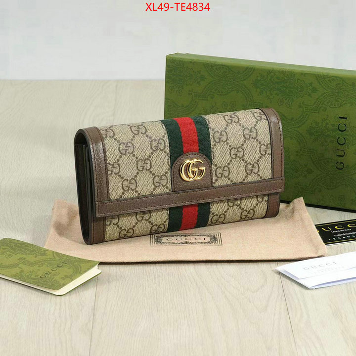 Gucci Bags(4A)-Wallet-,what best designer replicas ID: TE4834,$: 49USD