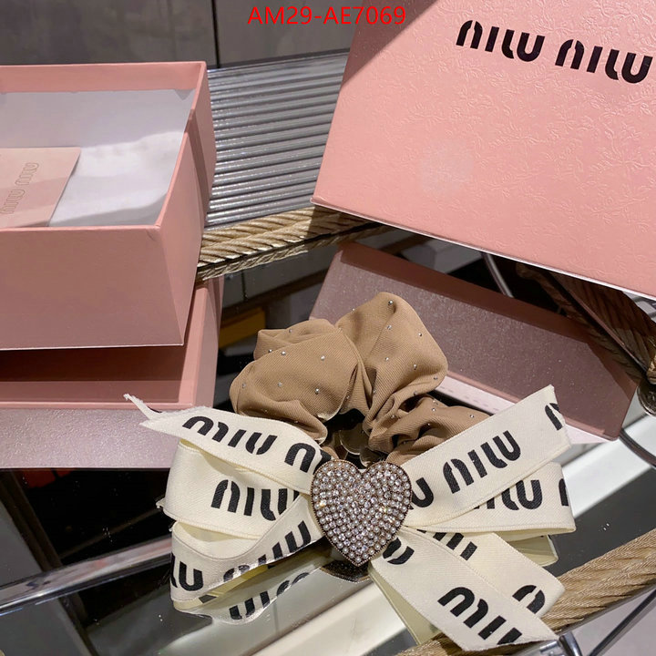 Hair band-MIU MIU,luxury cheap replica ID: AE7069,$: 29USD