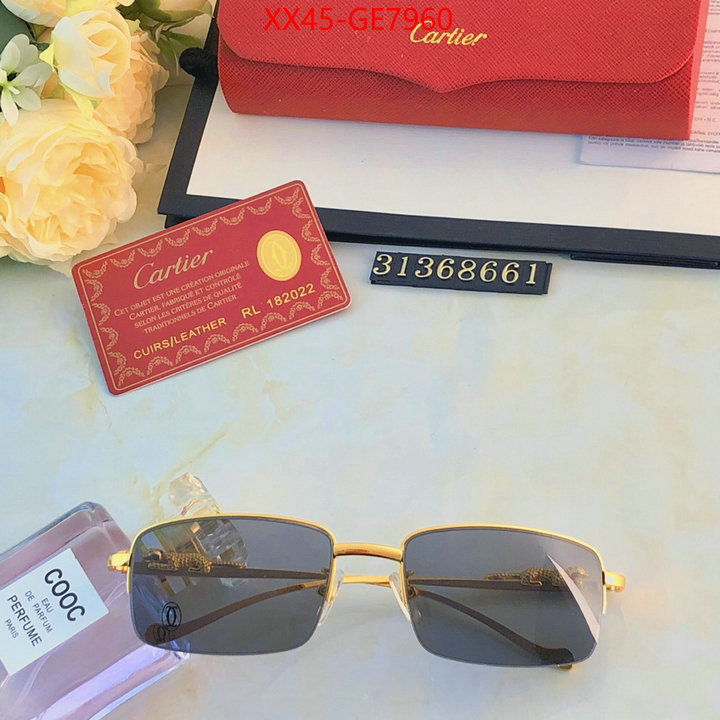 Glasses-Cartier,fashion replica ID: GE7960,$: 45USD