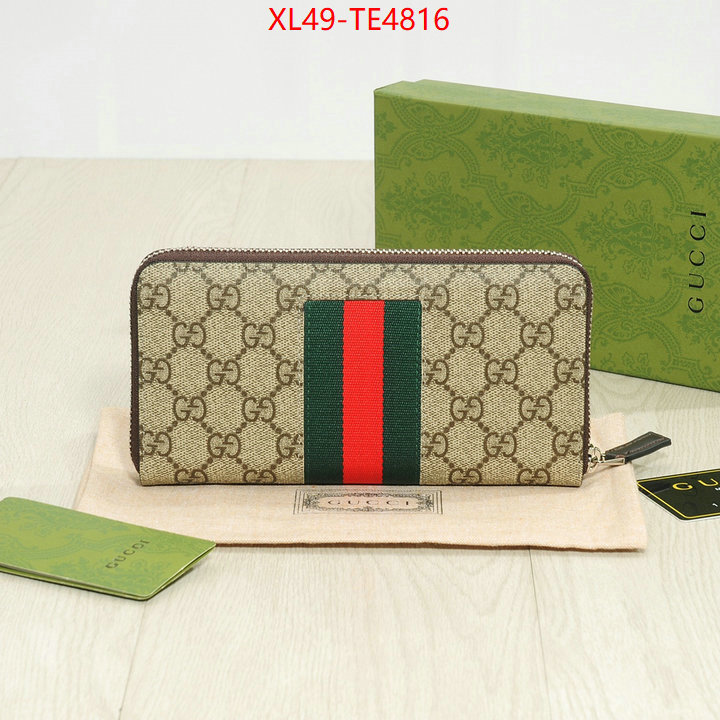 Gucci Bags(4A)-Wallet-,outlet 1:1 replica ID: TE4816,$: 49USD