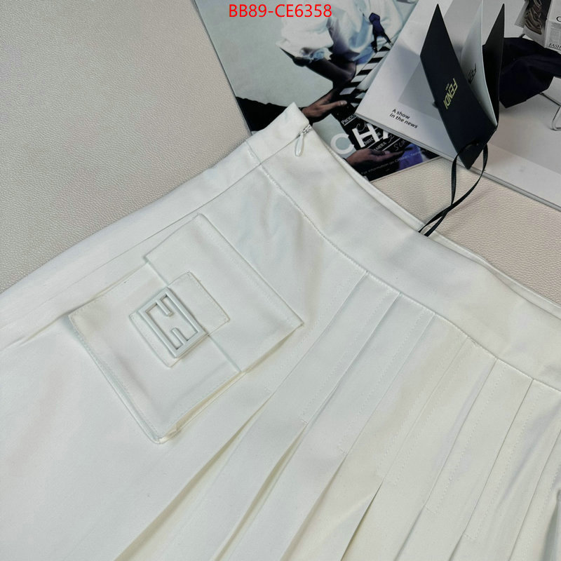 Clothing-Fendi,new designer replica ID: CE6358,$: 89USD