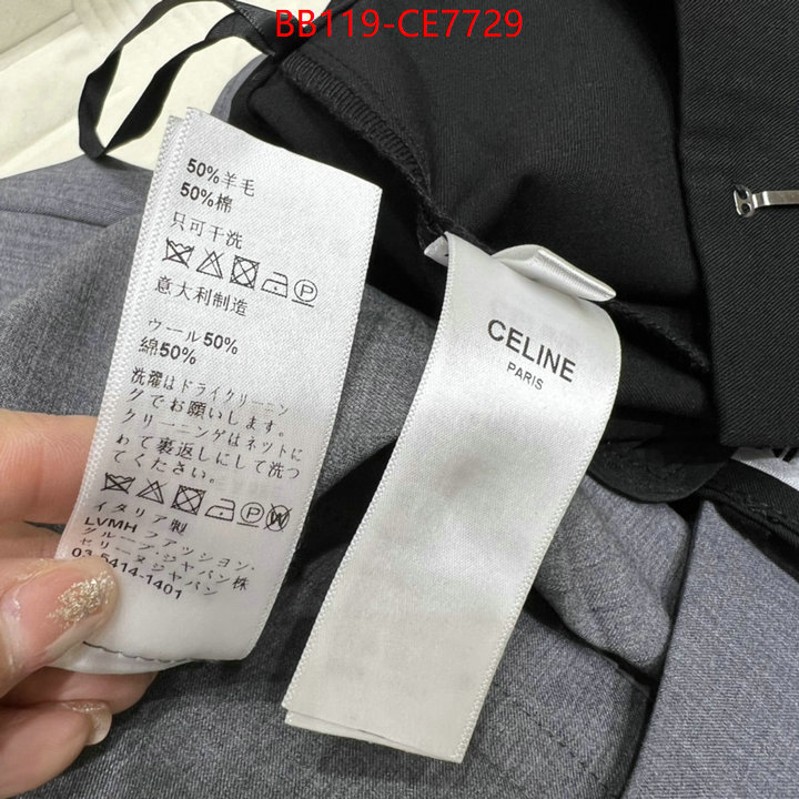 Clothing-Celine,wholesale replica shop ID: CE7729,$: 119USD