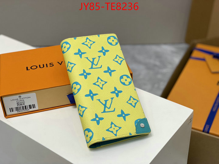 LV Bags(TOP)-Wallet,luxury cheap ID: TE8236,$: 85USD