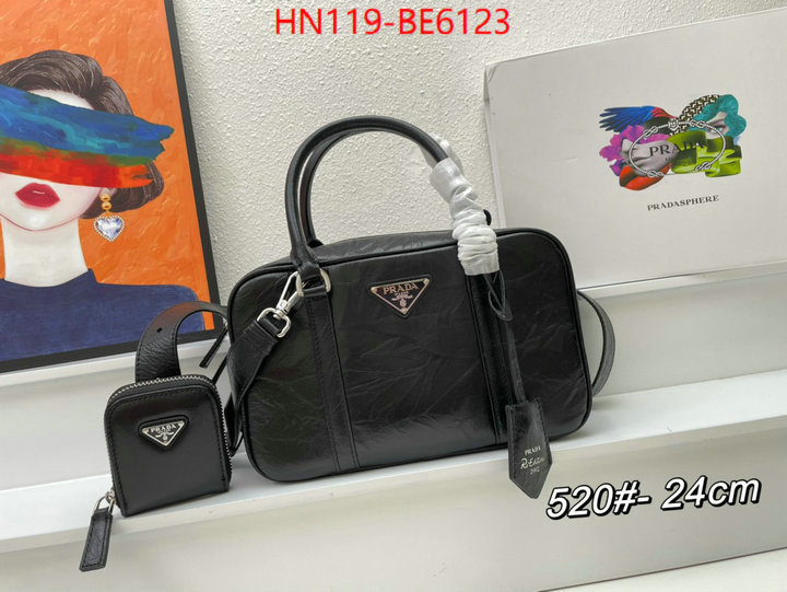 Prada Bags(4A)-Handbag-,copy ID: BE6123,$: 119USD